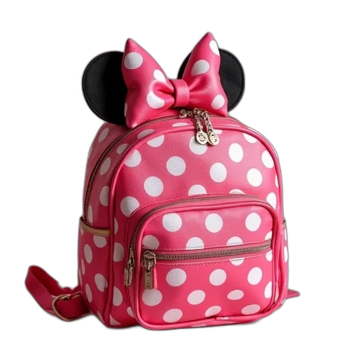 minnie, mouse, backpack, girls transparent PNG cut-out