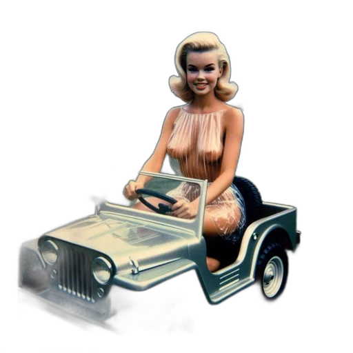 car, concept art, 3d render, pixel art transparent PNG cut-out