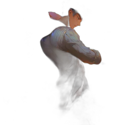 staff, creature, mask, jacket transparent PNG cut-out