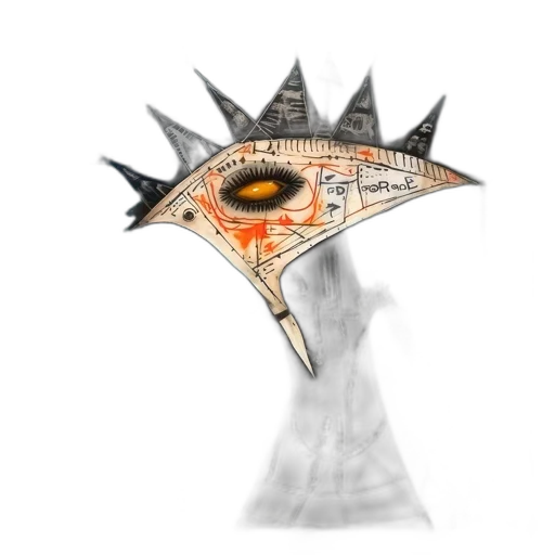 mask, dragon, staff, crown transparent PNG cut-out