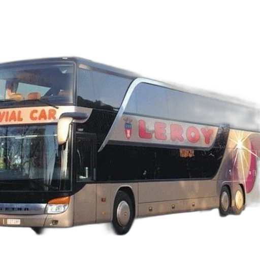 3d render, photorealistic, concept art, double-decker transparent PNG cut-out