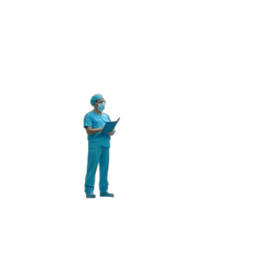 staff, robot, concept art, 3d render transparent PNG cut-out