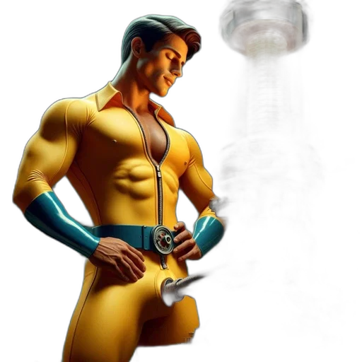 robot, weapon, staff, bottle transparent PNG cut-out