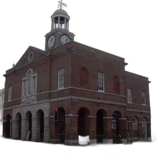building, 3d render, city street, red transparent PNG cut-out