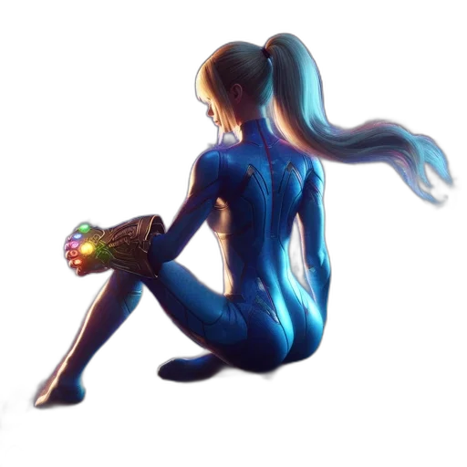 robot, dress, bottle, hair transparent PNG cut-out
