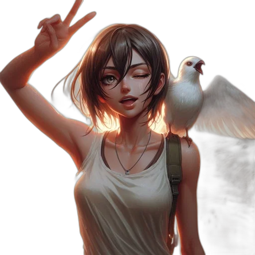 concept art, fantasy art, photorealistic, comic book art transparent PNG cut-out