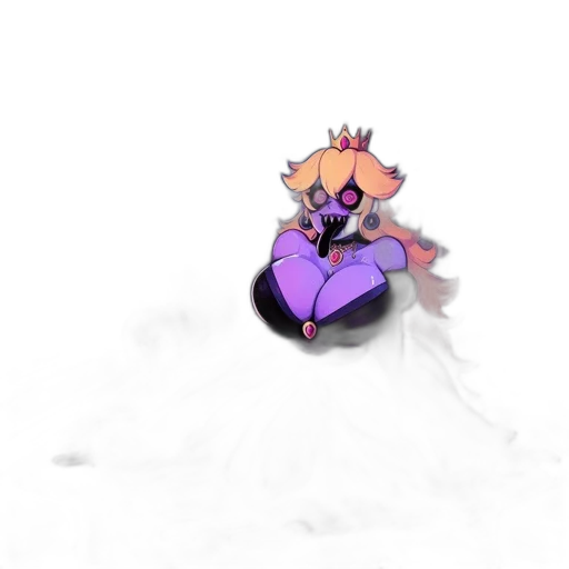 crown, dress, flower, creature transparent PNG cut-out