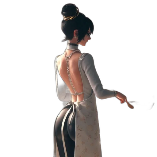 dress, staff, jewelry, sword transparent PNG cut-out