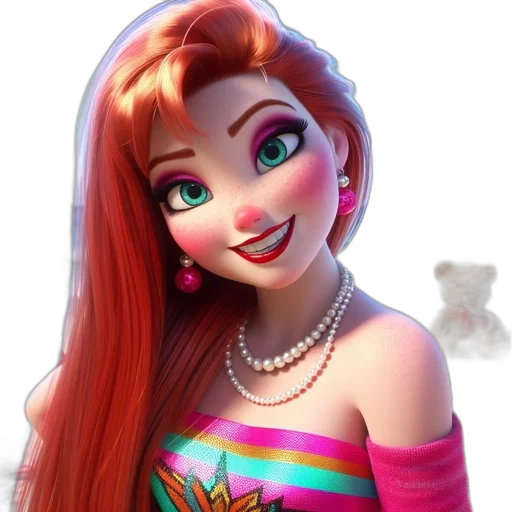 dress, jewelry, face, crown transparent PNG cut-out