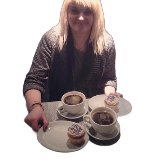 food, staff, photorealistic, woman transparent PNG cut-out