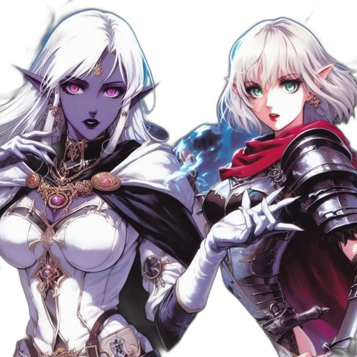 fantasy art, concept art, comic book art, anime transparent PNG cut-out