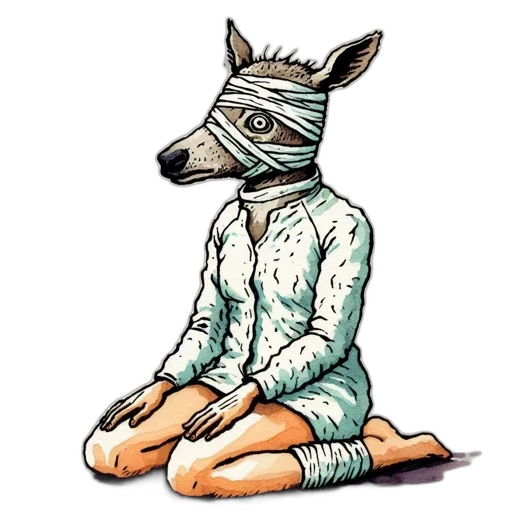 mask, animal, creature, jacket transparent PNG cut-out