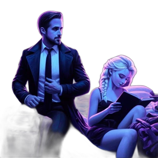 jacket, concept art, comic book art, cyberpunk transparent PNG cut-out