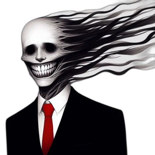 hair, mask, face, creature transparent PNG cut-out