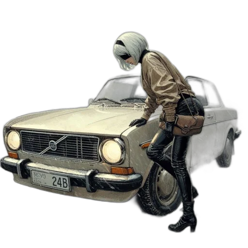 car, jacket, mask, robot transparent PNG cut-out