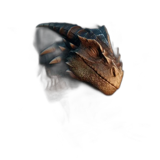 dragon, creature, animal, mask transparent PNG cut-out