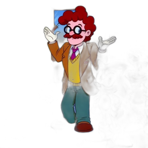 staff, jacket, mask, robot transparent PNG cut-out