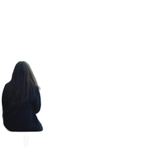jacket, dress, staff, hair transparent PNG cut-out