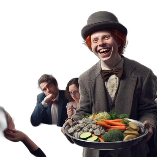 food, concept art, inside, vintage transparent PNG cut-out