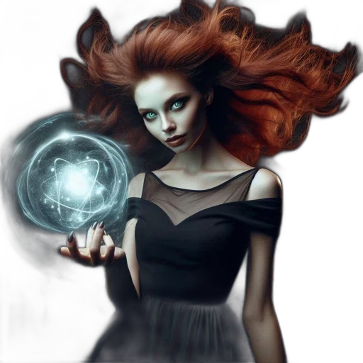 hair, staff, mask, dress transparent PNG cut-out