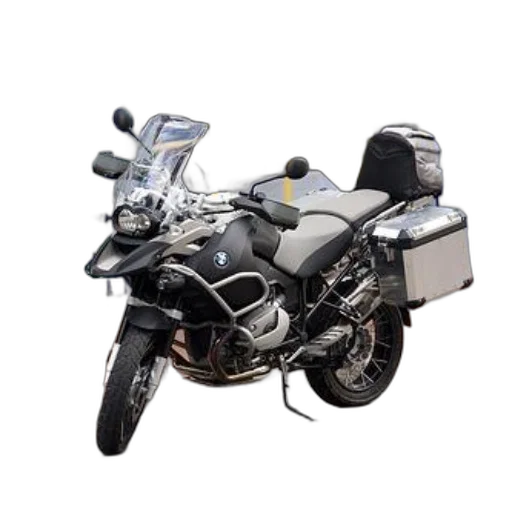 3d render, bmw, motorcycle, side transparent PNG cut-out