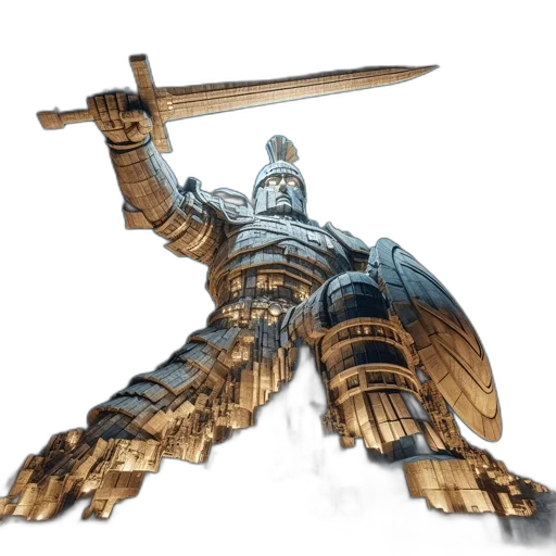 sword, weapon, robot, staff transparent PNG cut-out