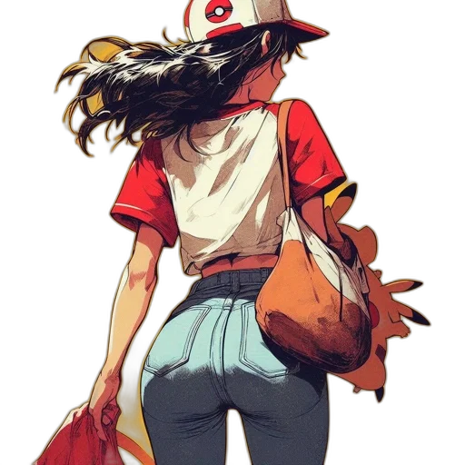 hat, dress, animal, staff transparent PNG cut-out