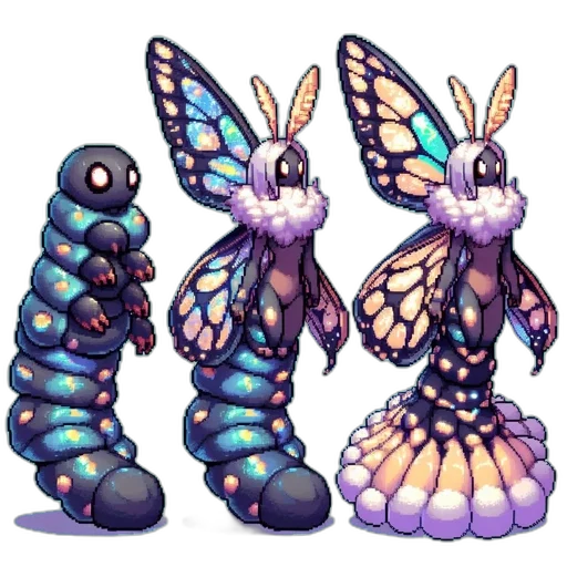 creature, pixel art, concept art, fantasy art transparent PNG cut-out
