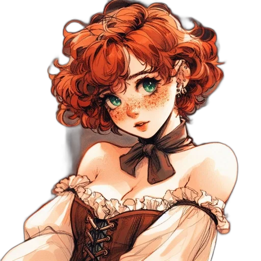dress, staff, face, crown transparent PNG cut-out