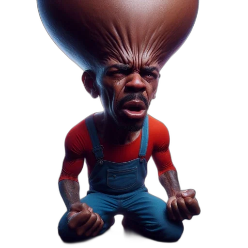 creature, hat, face, hair transparent PNG cut-out
