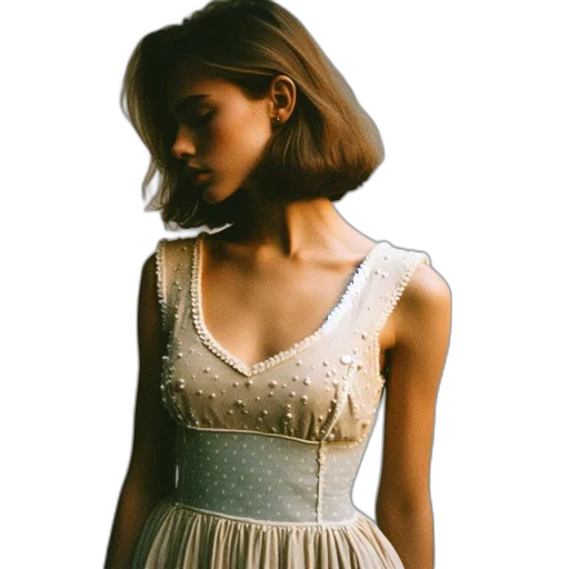 dress, jewelry, face, crown transparent PNG cut-out