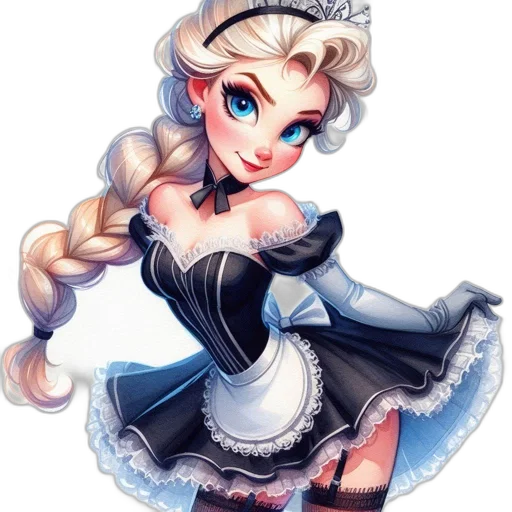 dress, staff, face, fantasy art transparent PNG cut-out