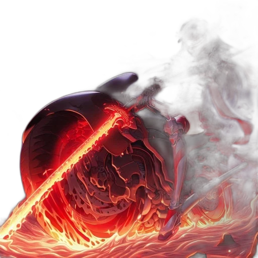 dragon, sword, mask, concept art transparent PNG cut-out