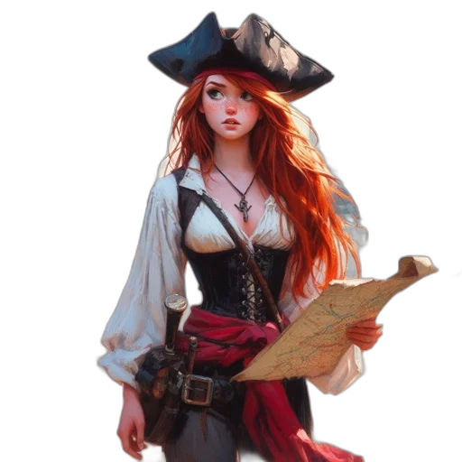 hat, staff, dress, fantasy art transparent PNG cut-out