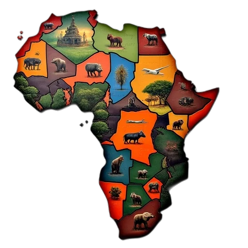 map, puzzle, rectangular, jigsaw transparent PNG cut-out
