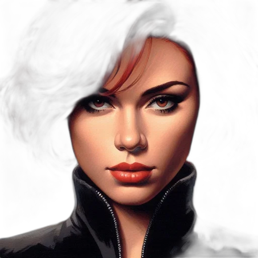 face, jacket, hair, comic book art transparent PNG cut-out