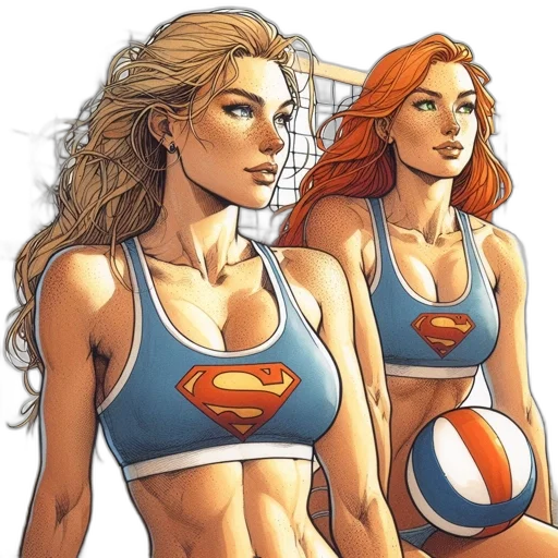comic book art, concept art, fantasy art, cartoon transparent PNG cut-out