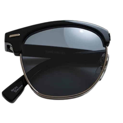pair, black, sunglasses, reflective transparent PNG cut-out