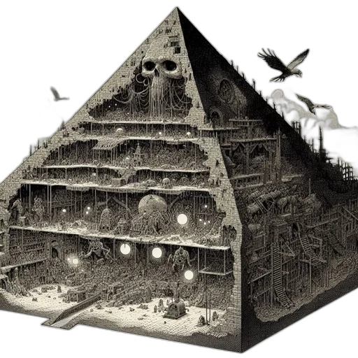 building, concept art, fantasy art, outer space transparent PNG cut-out
