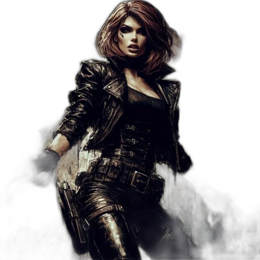 jacket, concept art, comic book art, fantasy art transparent PNG cut-out