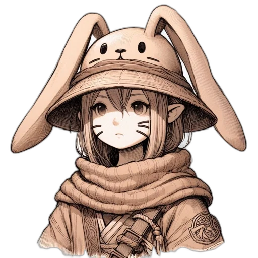 hat, mask, staff, dragon transparent PNG cut-out