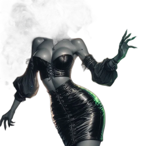 dress, robot, mask, concept art transparent PNG cut-out