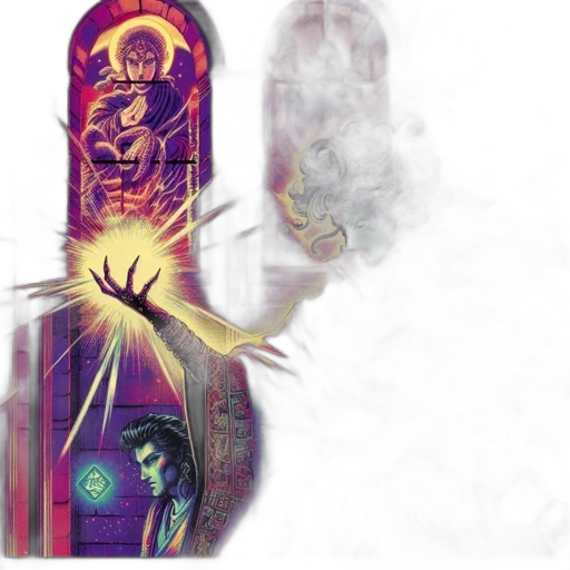 concept art, comic book art, fantasy art, outer space transparent PNG cut-out