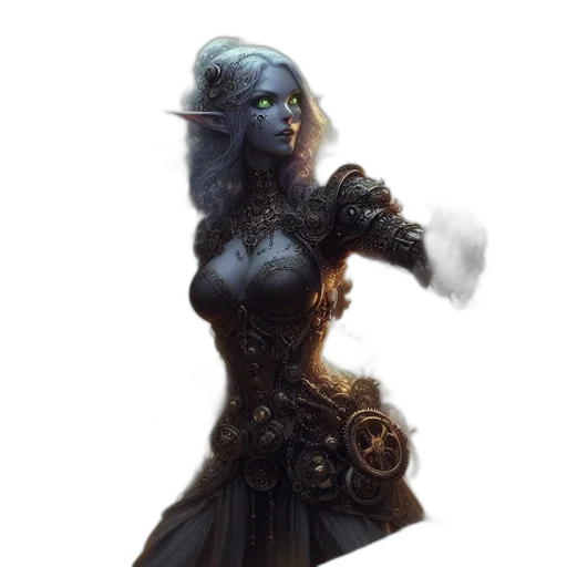 staff, dress, weapon, fantasy art transparent PNG cut-out