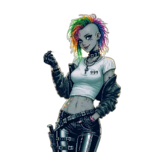 jacket, robot, cyberpunk, concept art transparent PNG cut-out