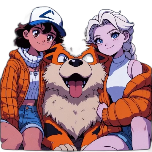 animal, creature, jacket, anime transparent PNG cut-out