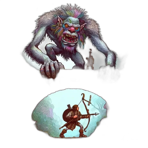 creature, concept art, fantasy art, comic book art transparent PNG cut-out