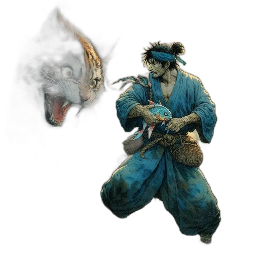 dragon, staff, mask, creature transparent PNG cut-out