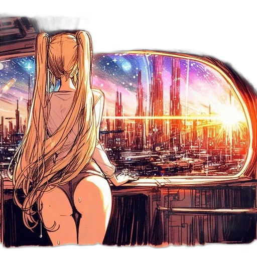 dress, hair, mask, anime transparent PNG cut-out