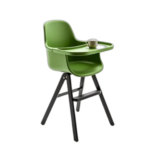 furniture, 3d render, green, black transparent PNG cut-out